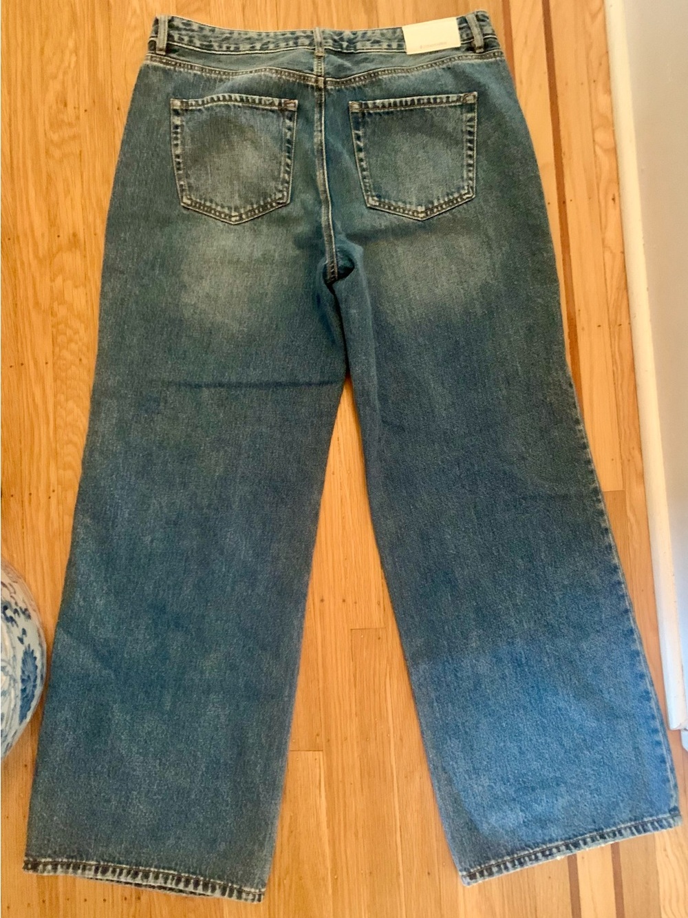 NWOT stradivarius Light Blue Wide-Leg Jeans - Picture 7 of 16